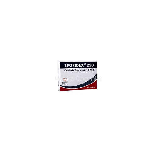 Sporidex 250mg 250mg capsule by Sun Pharma