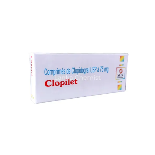 Clopilet 75mg 75mg tablet by Sun Pharma