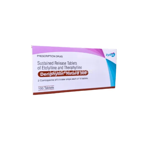 Deriphylline Retard 300mg 300mg tablet by Cadila