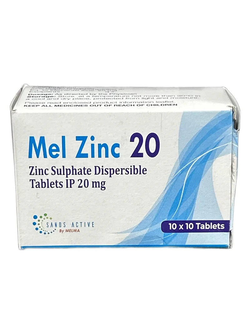 Mel Zinc 20mg Mel Zinc 20mg Card of 10 tablets
