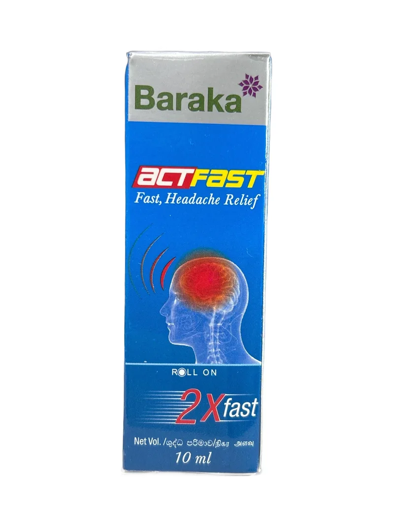 Baraka Actfast Headache Relief Balm Baraka Actfast Headache Relief Balm 10ml