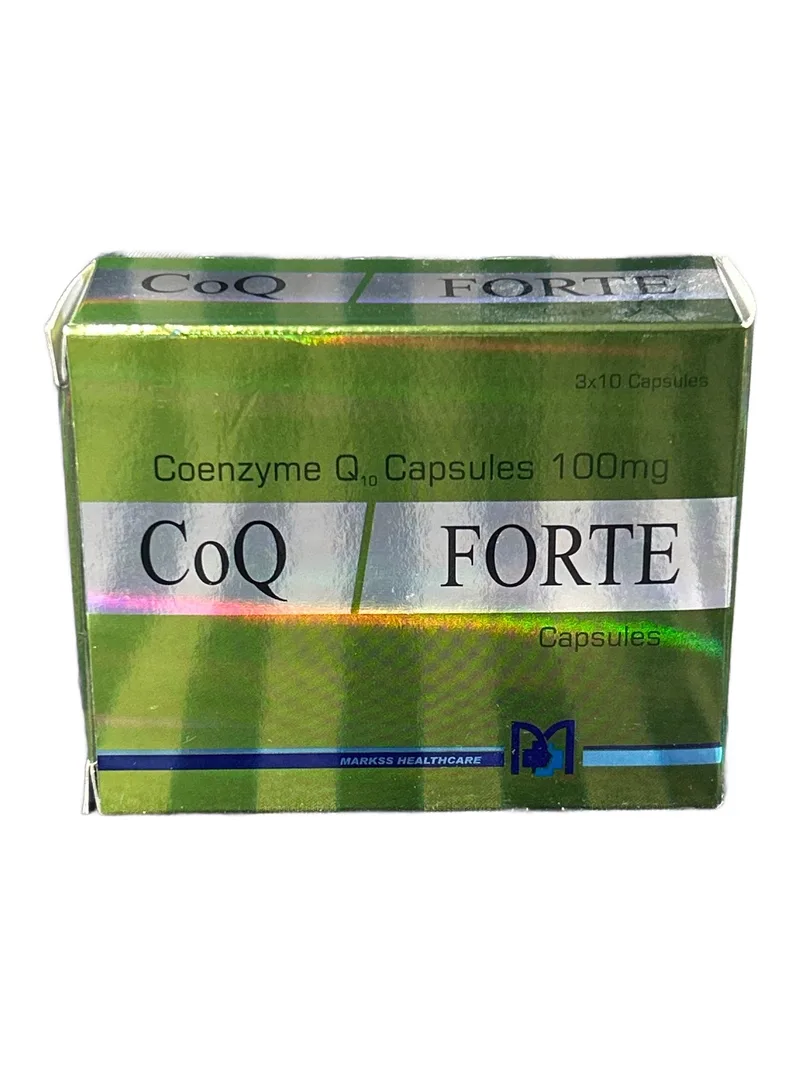 Co Q Forte 100mg Co Q Forte 100mg Card of 10 capsules